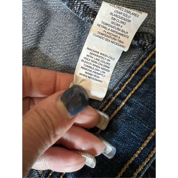 The Children's Place Girls Distressed Faded Stretch Jean Jacket Blue Size M/M - Picture 6 of 10